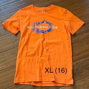 Southern Tide Orange Graphic Boys T-Shirt